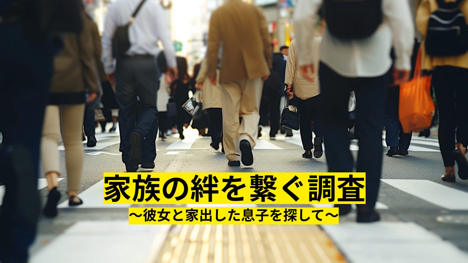 家族の絆を繋ぐ調査　～彼女と家出した息子を探して～